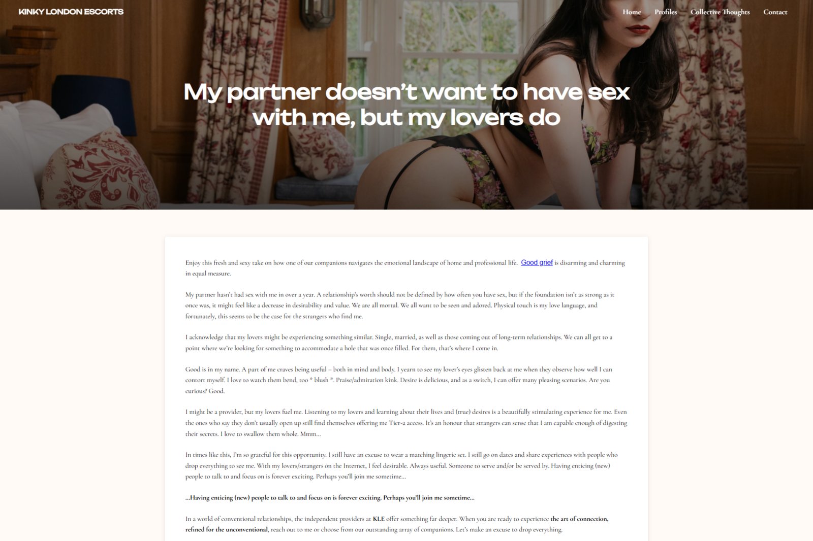 My partner doesn’t want to have sex with me but my lovers do – KLE post
